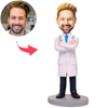 Picture of Custom Bobbleheads: Male Doctor With Arms Folded | Personalized Bobbleheads for the Special Someone as a Unique Gift Idea