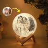 Picture of Personalized 3D Photo Moon Lamp w/ Touch Control for Any Occasions | Customized Moon Lamp w/ Photo & Text | Best Gift Idea for Birthday, Christmas, Valentine's Day etc.