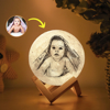 Picture of Personalized 3D Photo Moon Lamp w/ Touch Control for Any Occasions | Customized Moon Lamp w/ Photo & Text | Best Gift Idea for Birthday, Christmas, Valentine's Day etc.