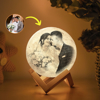 Picture of Personalized 3D Photo Moon Lamp w/ Touch Control for Any Occasions | Customized Moon Lamp w/ Photo & Text | Best Gift Idea for Birthday, Christmas, Valentine's Day etc.