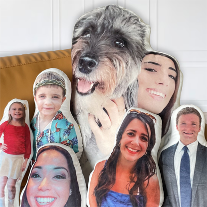 Picture of 3D Personalized Human Face Photo Pillow | Custom Human Face Photo Pillows | 3D Custom Face or Body Pillow | Personalized 3D Face Pillows w/ Your Favorite Photos as Best Gift Idea