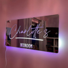 Picture of Personalized Name LED Neon Mirror Sign | Custom Illuminated Name Mirror Sign | Coolest Bedroom Decoration or Party Decoration Idea