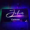 Picture of Personalized Name LED Neon Mirror Sign | Custom Illuminated Name Mirror Sign | Coolest Bedroom Decoration or Party Decoration Idea