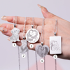 Picture of Personalized  Human or Pets Photo Necklace in 925 Sterling Silver with 5 Design Options | Customize With Your Best Photo | The Best Mother's Day, Christmas, Anniversary Gift