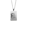 Picture of Personalized  Human or Pets Photo Necklace in 925 Sterling Silver with 5 Design Options | Customize With Your Best Photo | The Best Mother's Day, Christmas, Anniversary Gift