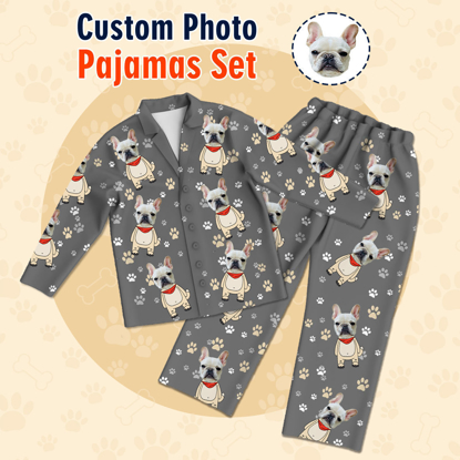 Picture of Customized Photo Pajamas | Customized Dog Creative Photo Pajamas | Customized Avatar Casual Pajamas Set