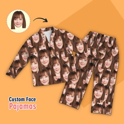 Picture of Customized Face Pajamas | Customized Multi-Head Creative Pajamas | Customized Creative Home Pajamas Set