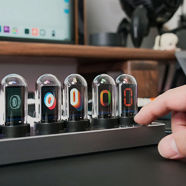 Picture of Marvel Colorful IPS Screen Nixie Tube Clock | Desk Clock For Best Home Decor | Unique Gift Idea for Your Loved Ones