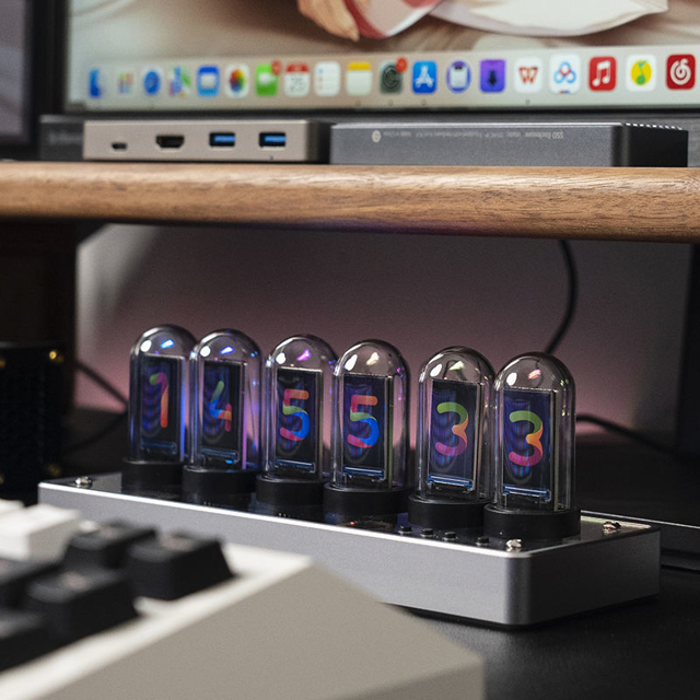 Picture of Marvel Colorful IPS Screen Nixie Tube Clock | Desk Clock For Best Home Decor | Unique Gift Idea for Your Loved Ones