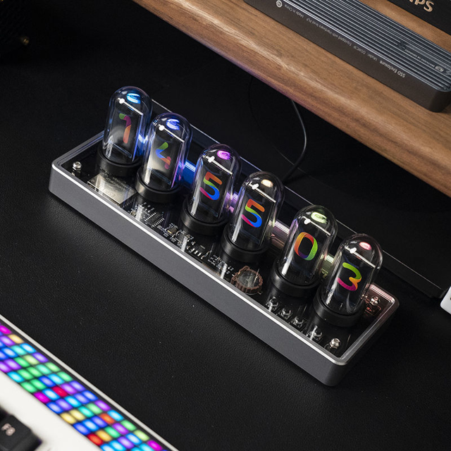 Picture of Marvel Colorful IPS Screen Nixie Tube Clock | Desk Clock For Best Home Decor | Unique Gift Idea for Your Loved Ones