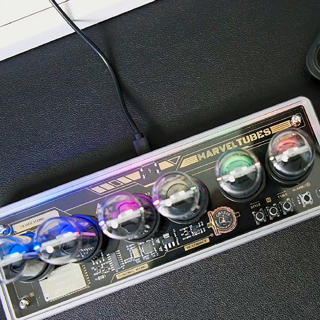 Picture of Marvel Colorful IPS Screen Nixie Tube Clock | Desk Clock For Best Home Decor | Unique Gift Idea for Your Loved Ones