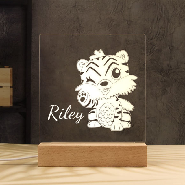 Picture of Personalized Name Night Light With Animals | Customize It With Your Kid's Name | Best Birthday, Christmas Gift For your Loved Ones