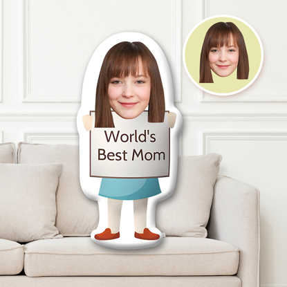 Picture of Personalized 3D Face Photo Mini Pillow | Custom Face Mini Dolls | Custom Text Pillow Dolls for Gifts