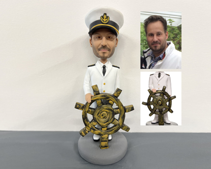 Picture of Custom Bobbleheads: Captain | Personalized Head to Toe Customization Bobblehead for Your Special Someone as a Unique Gift Idea - copy