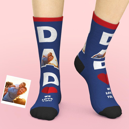 Picture of Customized Photo Socks | Personalized Photo Socks | Custom Face Socks Gifts For Dad