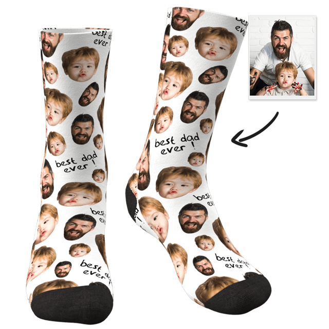 Picture of Customized Avatar Socks | Personalized Photo Socks | Customized Avatar Irregularly Arranged Socks