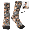 Picture of Customized Avatar Socks | Personalized Photo Socks | Customized Avatar Irregularly Arranged Socks