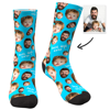 Picture of Customized Avatar Socks | Personalized Photo Socks | Customized Avatar Irregularly Arranged Socks