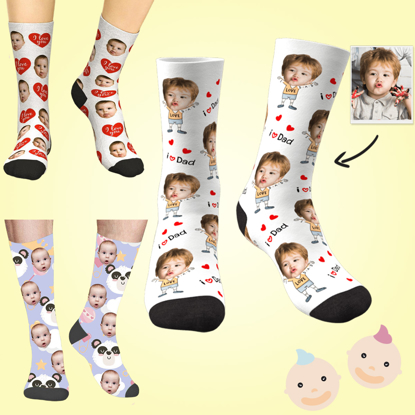 Picture of Customized Avatar Socks | Personalized Baby Photo Socks | Customized Baby Avatar Funny Socks