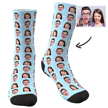 Picture of Customized Avatar Socks | Personalized Photo Socks | Customized Photo Small Heart Socks