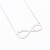 Picture of Infinity Name Necklace in 925 Sterling Silver | Custom With Names Of Loved One | Gift For Valentine's Day, Anniversary And Family Members