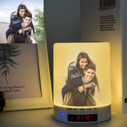 Picture of Personalized Bluetooth Audio Light with Photo & Text | Custom With Photo For Your Loved Ones | Gift For Valentine's Day, Anniversary And Family Members