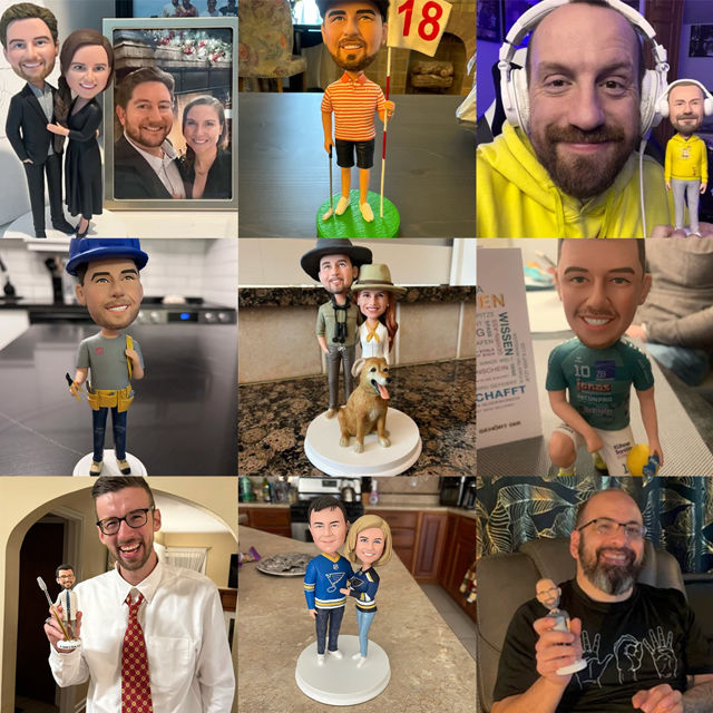 Picture of Custom Bobbleheads: Male Doctor With Arms Folded | Personalized Bobbleheads for the Special Someone as a Unique Gift Idea