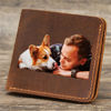 Picture of Personalized Men's Photo Wallet - Custom Engraved Wallet - Christmas Gift