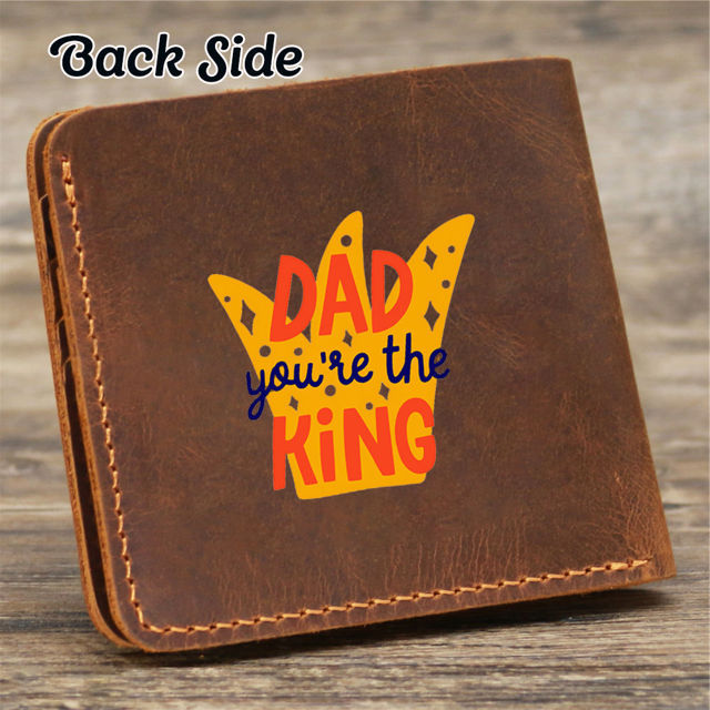 Picture of Personalized Men's Photo Wallet - Custom Engraved Wallet - Christmas Gift