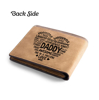 Picture of Custom Engraved Photo Wallet - Personalized Wallet for Dad - Christmas Gift - Gift for Parents