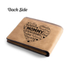 Picture of Custom Engraved Photo Wallet - Personalized Wallet for Dad - Christmas Gift - Gift for Parents