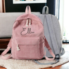 Picture of Personalized Canvas Backpack - Custom Embroidered Backpack - High School Backpack Preppy Style - Best Gifts for Kids