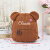 Picture of Personalized Furry Bear Cute Backpack - Custom Plush Bear Backpack - Custom Name Backpack - Personalized Furry Teddy Bear Kids Backpack - Best Gifts for Kids