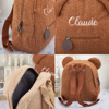 Picture of Personalized Furry Bear Cute Backpack - Custom Plush Bear Backpack - Custom Name Backpack - Personalized Furry Teddy Bear Kids Backpack - Best Gifts for Kids