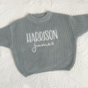 Picture of Personalized Embroidered Name Sweater for Kids - Custom Embroidery Sweater - Knitted Xmas Sweater