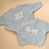 Picture of Personalized Embroidered Name Sweater for Kids - Custom Embroidery Sweater - Knitted Xmas Sweater