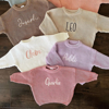 Picture of Personalized Embroidered Name Sweater for Kids - Custom Embroidery Sweater - Knitted Xmas Sweater