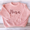 Picture of Personalized Embroidered Name Sweater for Kids - Custom Embroidery Sweater - Knitted Xmas Sweater