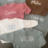 Picture of Personalized Embroidered Name Sweater for Kids - Custom Embroidery Sweater - Knitted Xmas Sweater