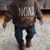 Picture of Personalized Embroidered Name Sweater for Kids - Custom Embroidery Sweater - Knitted Xmas Sweater