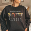 Picture of Custom Unisex Hoodies | Personalized Unisex Long Sleeve Sweatshirts | Custom Birth Flower Hoodies