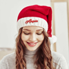 Picture of Custom Knitted Santa Hat with Name - Personalized Embroidered Family Christmas Hat - Best Christmas Gift