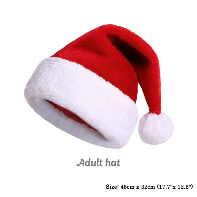 Picture of Custom Velvet Santa Hat with Name - Personalized Embroidered Family Christmas Hat - Best Christmas Gift