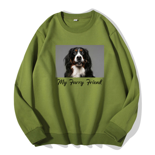 Picture of Custom Photo Text Hoodies | Personalized Unisex Long Sleeve Sweatshirts | Personalized Long Sleeve Sweatshirts