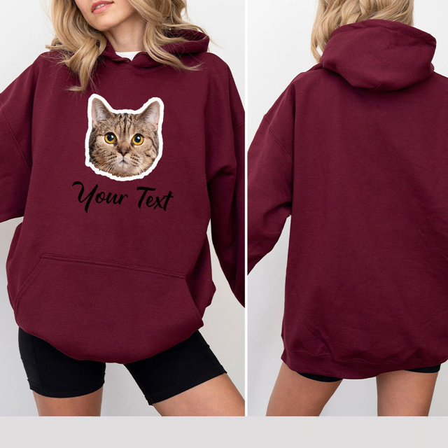 Picture of Custom Unisex Hoodies | Personalized Unisex Long Sleeve Sweatshirts | Valentine's Day Gifts