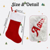 Picture of Personalized Embroidered Christmas Stocking - Custom Family Christmas Velvet Santa Hat with Names - Best Christmas Family Gift