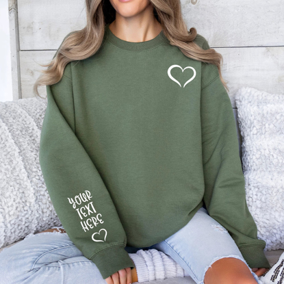 Picture of Customized Sweatshirts | Customized Unisex Text Hoodies | Personalized Long Sleeve Sweatshirts