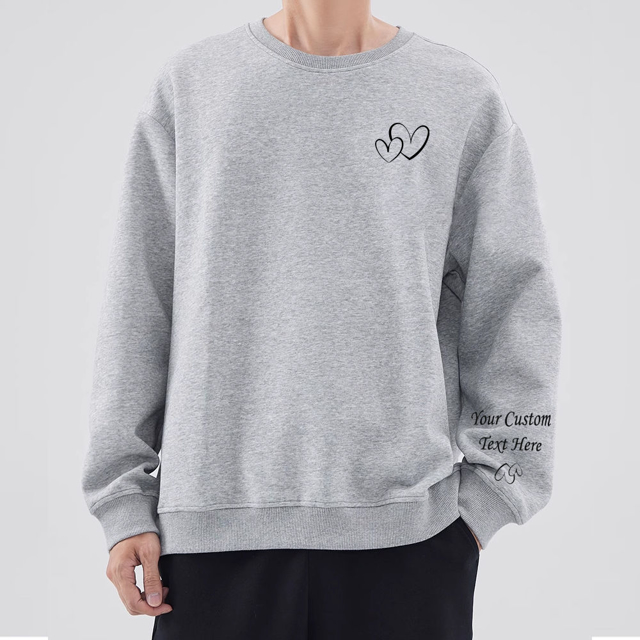 Picture of Customized Sweatshirts | Customized Unisex Text Hoodies | Personalized Long Sleeve Sweatshirts