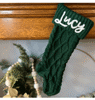 Picture of Personalized Embroidery Christmas Stocking - Custom Name Family Christmas Stocking - Knitted Xmas Stocking - Best Christmas Gifts