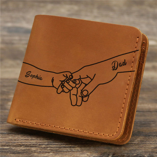 Picture of Custom Wallet for Men - Personalized Wallet for Loved One - Father's Day Gift, Christmas Gift